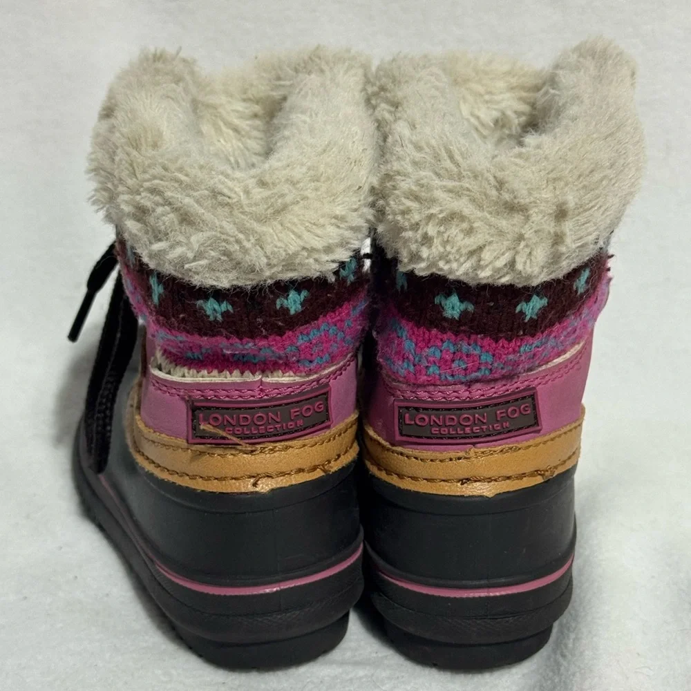 London Fog Baby Girls Tiana Cold Weather Lace Up Boots size 5 - Picture 7 of 11